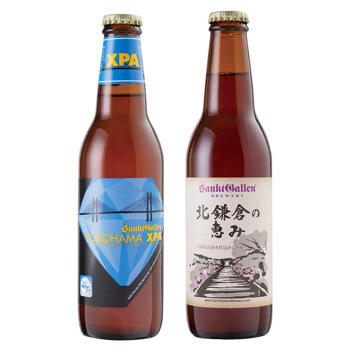 横浜と北鎌倉の天然水仕込み クラフトビール 飲み比べセット 2種 詰合せ 各330ml×各3 地ビール ビール お酒 冷蔵 クラフトビール IPA 瓶ビール 飲み比べ 神奈川 サンクトガーレン