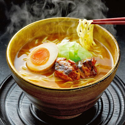 産直お取り寄せニッポンセレクト 黒豚角煮味噌ラーメン 5食 詰合せ ラーメン 常温 味噌ラーメン 生麺 九州産黒豚 角煮 即席めん みそラーメン みそ味 豚の角煮 黒豚