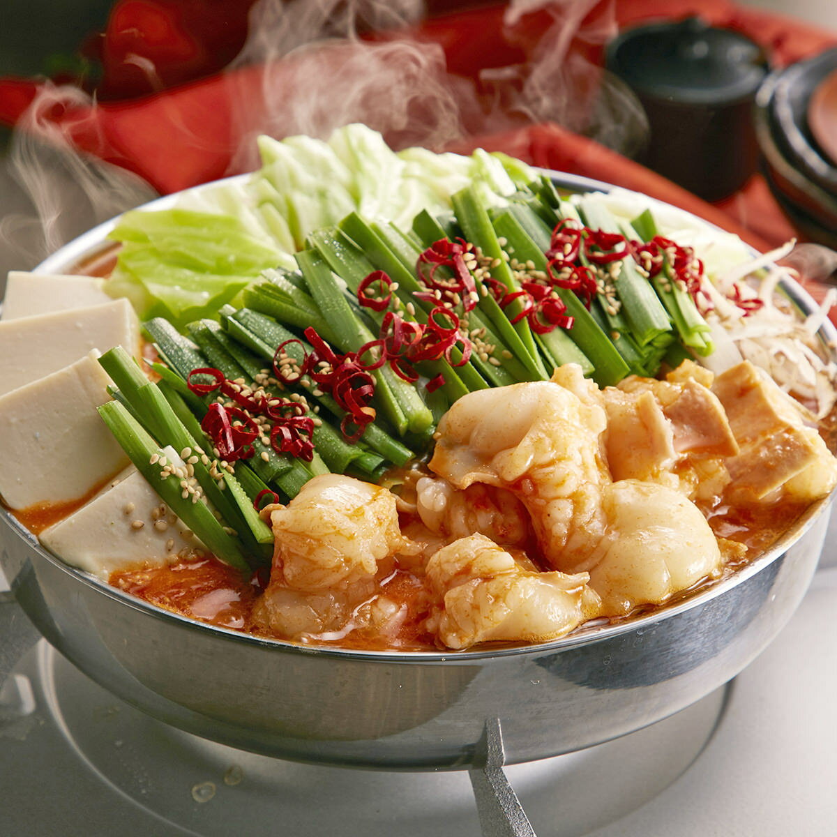 炎のもつ鍋 2〜3人前 詰合せ もつ鍋 もつ鍋セット 惣菜 辛みそ味 味噌味 ピリ辛 鍋セット みそ味 九州 本場 博多 人気店 ありづき 福岡 蟻月 【離島 ...