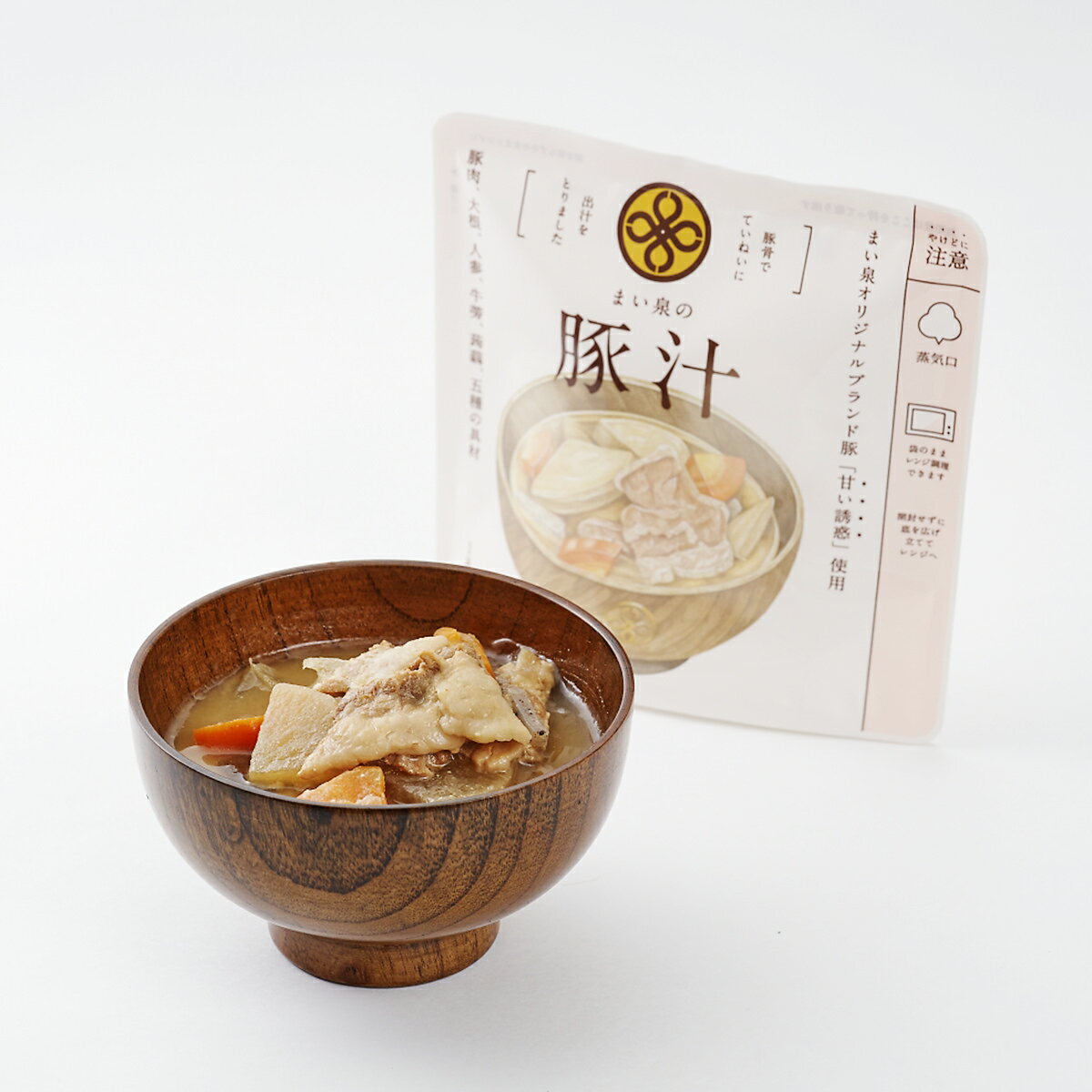 【10%割引】まい泉の豚汁 180g×30 豚汁 即席みそ汁 スープ 惣菜 とんじる 具だくさん 即席スープ 電子レンジ調理 とん汁 簡単調理 時短 簡単 まい泉オリジナル ブランド豚 甘い誘惑 まい泉 東京 とんかつまい泉のサムネイル