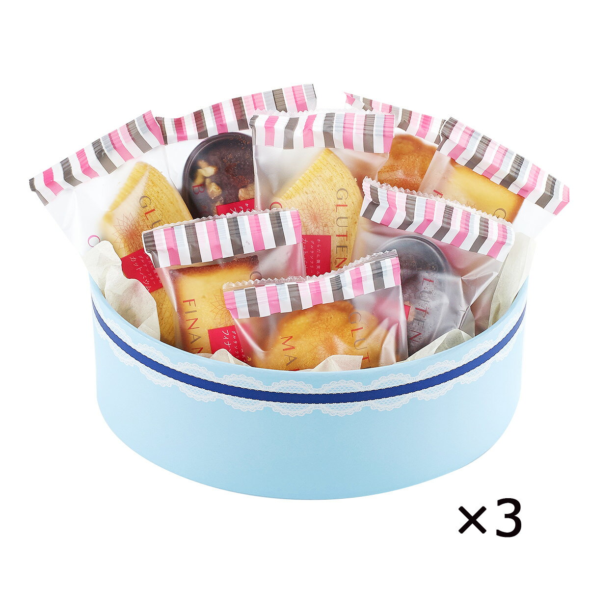 からだに微笑み グルテンフリースイーツ 4種8個詰合せ 3箱 4種 詰合せ 洋菓子 焼き菓子 米粉 グルテンフリー バウムクーヘン マドレーヌ ブラウニー フィナンシェ スイーツ デザート ご当地スイーツ お取り寄せスイーツ 岐阜 ヌベールのサムネイル
