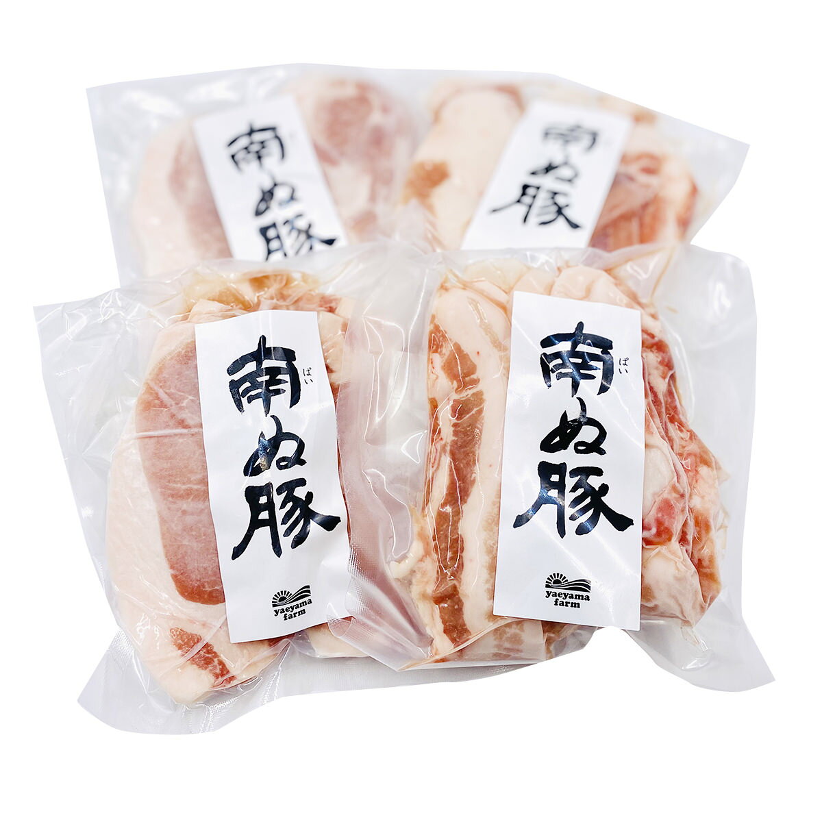 石垣島産アグー豚 南ぬ豚 切り落とし バラ ロース 小分け 1kg 2種 詰合せ 豚肉 冷凍 豚バラ アグー豚 ぱいぬぶた 石垣島産 沖縄産 国産 アグー 希少 炒め物 沖縄 やえやまファーム nipponselect-10058803 産直お取り寄せNセレクト サンプル画像2