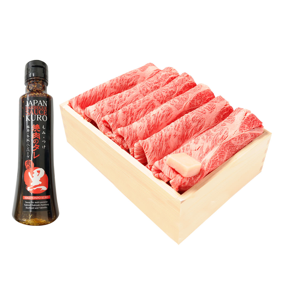 宮崎牛肩ロース700g にくほんぽ黒タレ 2種 詰合せ 牛肉 冷凍 調味料 宮崎牛 和牛 内閣総理大臣賞 牛 ロース 焼肉のタレ たれ すき焼き 割下 牛丼 肉料理 モンドセレクション 金賞 エムツー nipponselect-10058541 産直お取り寄せNセレクト サンプル画像2
