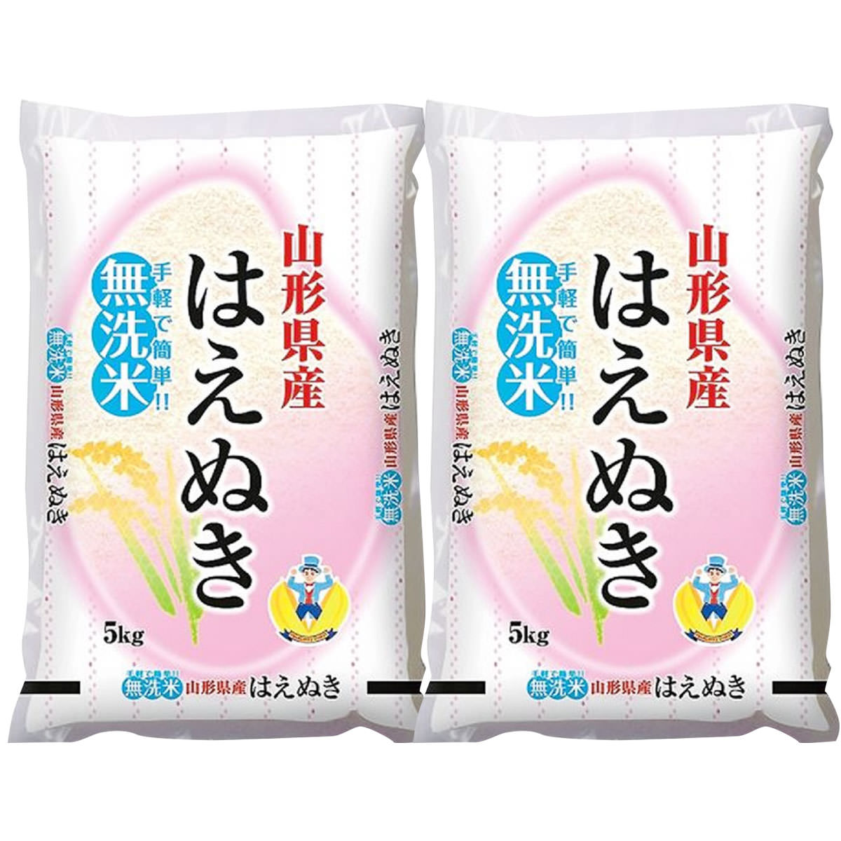 はえぬき 無洗米 山形県産 5kg×2 お米 精米 米 国産 白米 手軽 便利 乾式無洗米 ごはん うるち米 ジェイエイてんどうフーズ 天童 山形