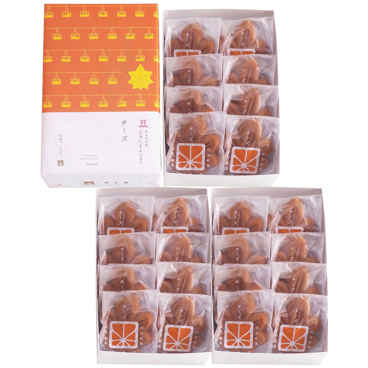 もみじ饅頭 チーズ 4箱 まんじゅう 和菓子 和スイーツ デザート スイーツ もみじまんじゅう チーズクリーム 宮島 広島名物 名菓 ご当地スイーツ お取り寄せスイーツ