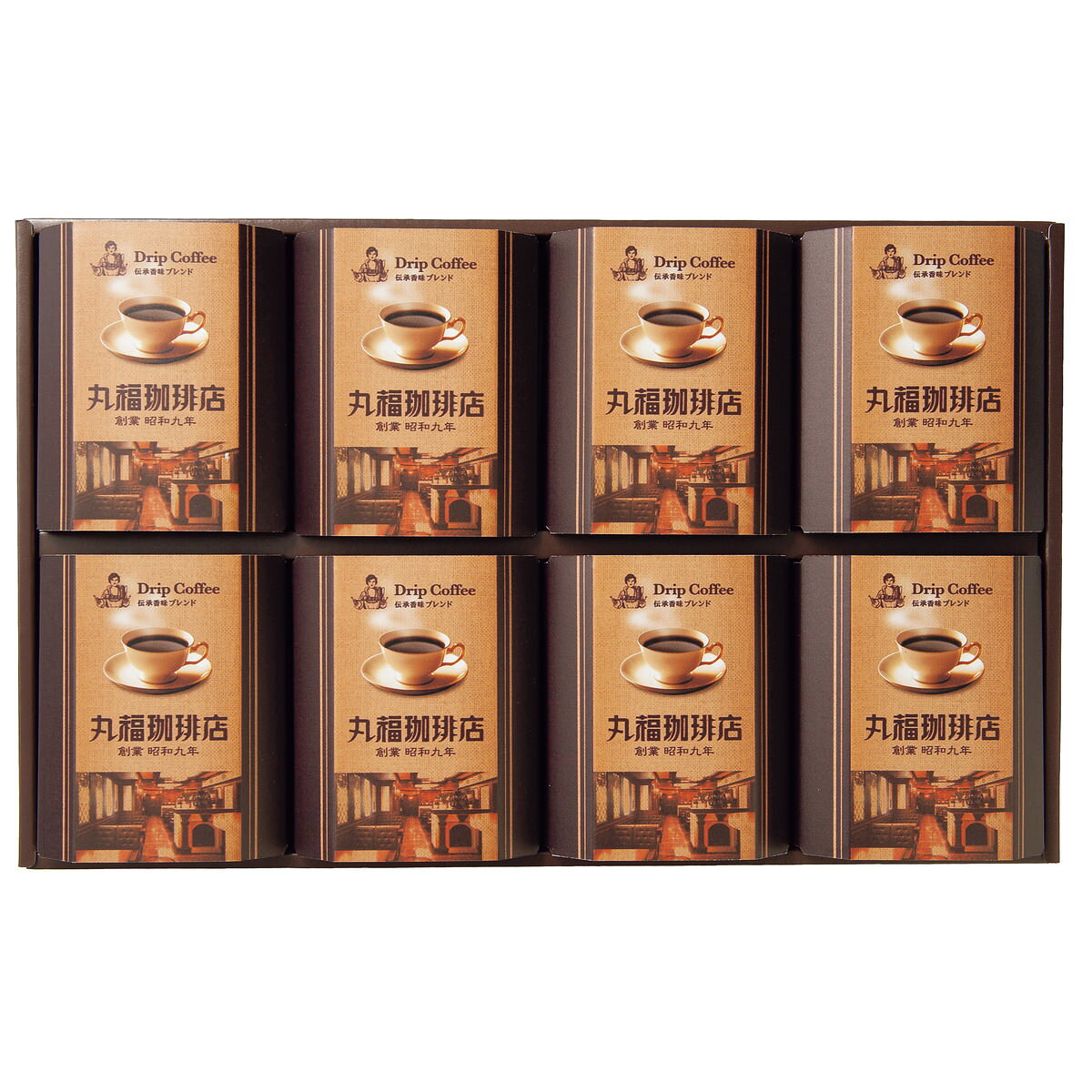 丸福珈琲店 伝承香味ブレンド ドリップコーヒー 8箱 ドリップバッグ コーヒー 個包装 お湯を注ぐだけ nipponselect-10230950 産直お取り寄せNセレクト サンプル画像2