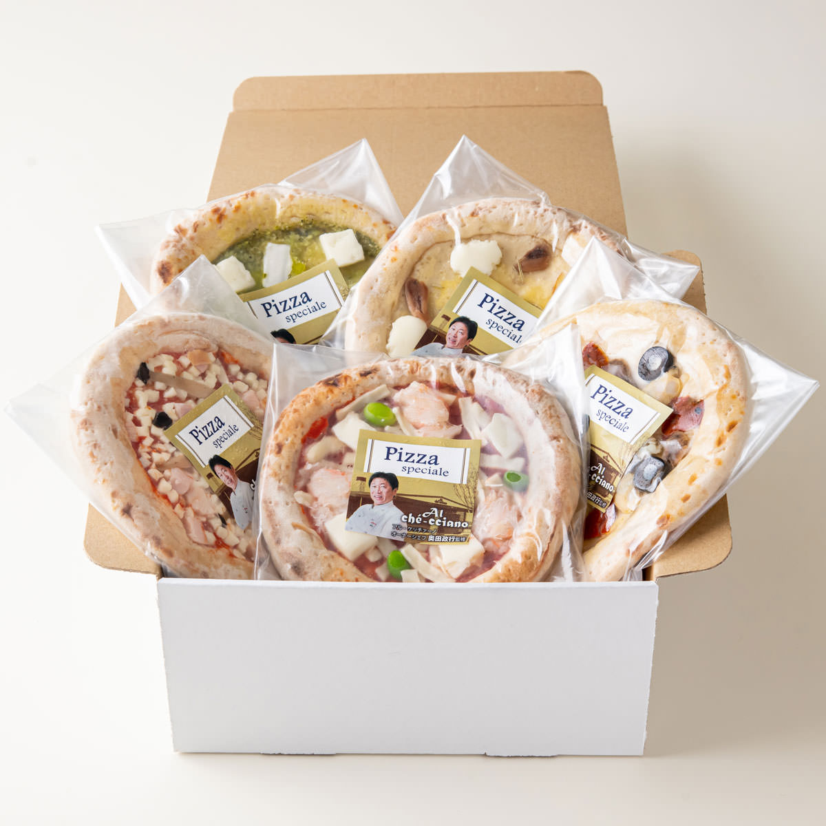 アル・ケッチァーノ 奥田シェフ監修 5種 クラフトピザセット ピザ 冷凍 マリナーラ シーフード ズワイガニ ジェノベーゼ 本格 ピッツア パーティー 惣菜【北...