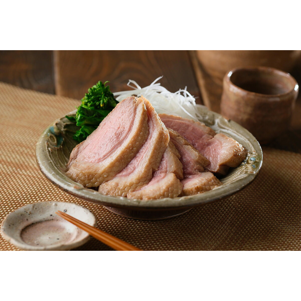 産直お取り寄せNセレクトのあい鴨 真打ち鴨煮 2個 鴨煮 肉惣菜 合鴨ロース肉 おかず おつまみ｜アングル3