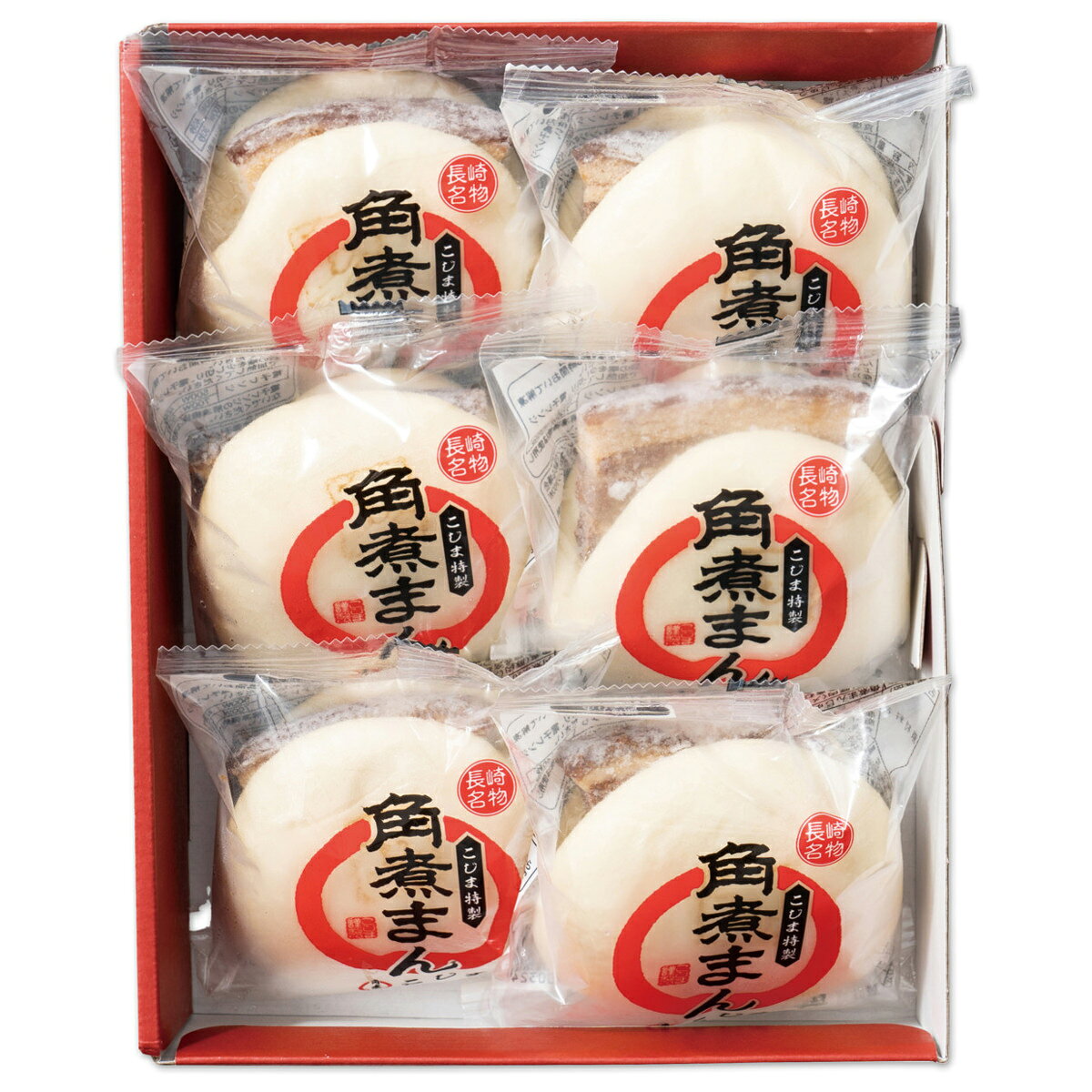 産直お取り寄せNセレクトの長崎 角煮家 こじま 角煮まん 6個 角煮まんじゅう 軽食 おやつ 惣菜 角煮 饅頭｜アングル2