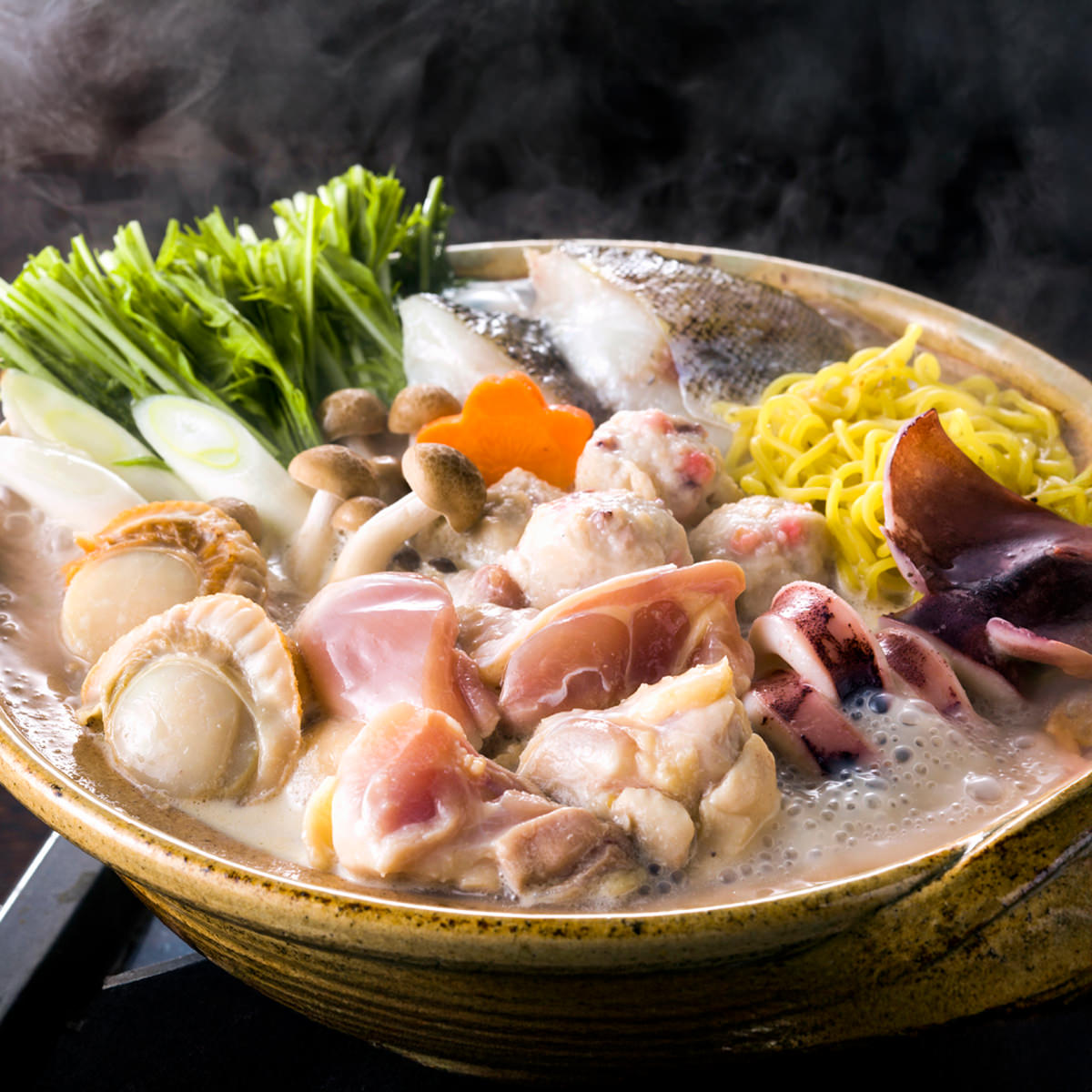 北海道 鶏白湯鍋 セット 冷凍生ラーメン1玉 たれ3袋付き 鍋セット 冷凍 白湯スープ 鍋料理 鶏白湯