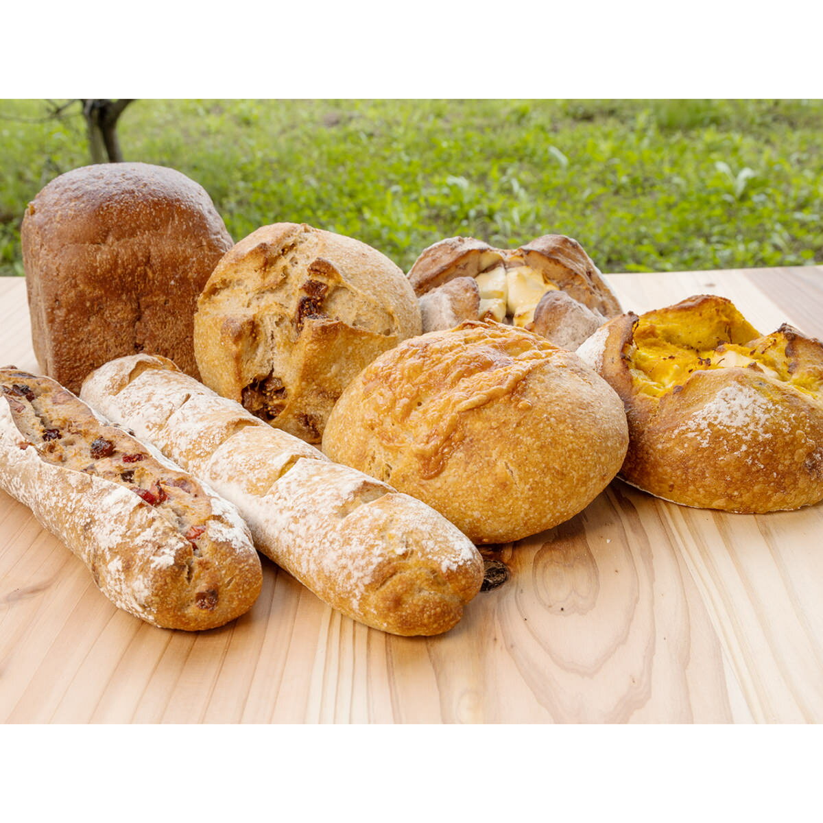 おへそオリジナルパン アソートセット 7種 詰合せ パン パン 食パン チョコ ドライフルーツ 生ハム チーズ 天然酵母 自家発酵 冷凍パン 角食 朝食 食事パ...