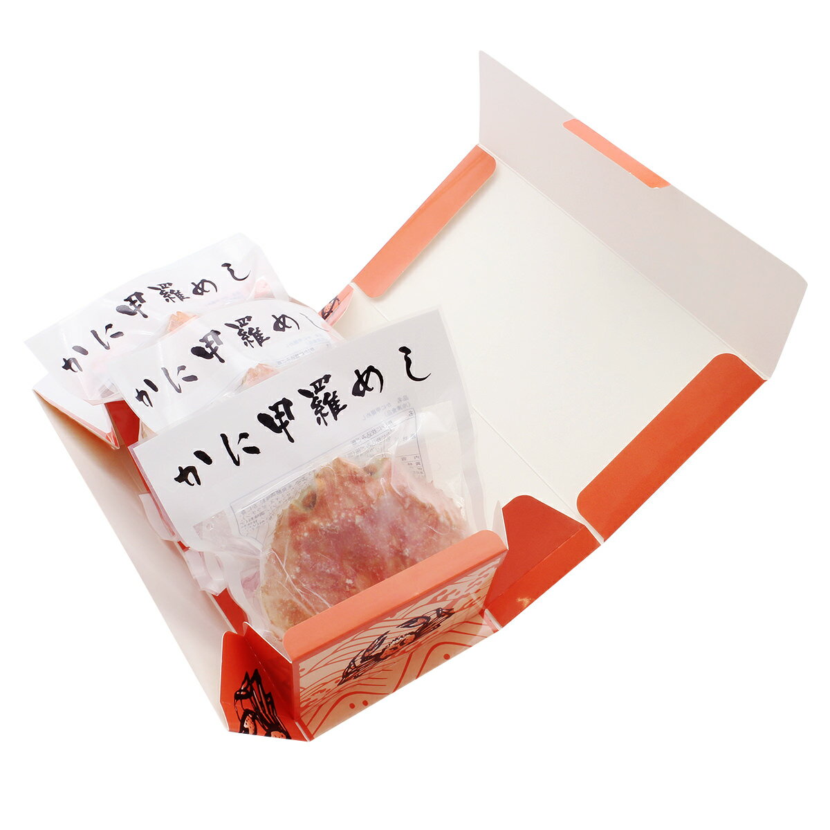 かに甲羅めし3食入かにめしごはん海鮮惣菜カニご当地名物鳥取駅弁冷凍ズワイガニ鳥取かに蟹飯惣菜カニ飯冷凍電子レンジ簡単調理カニ惣菜冷凍ごはん