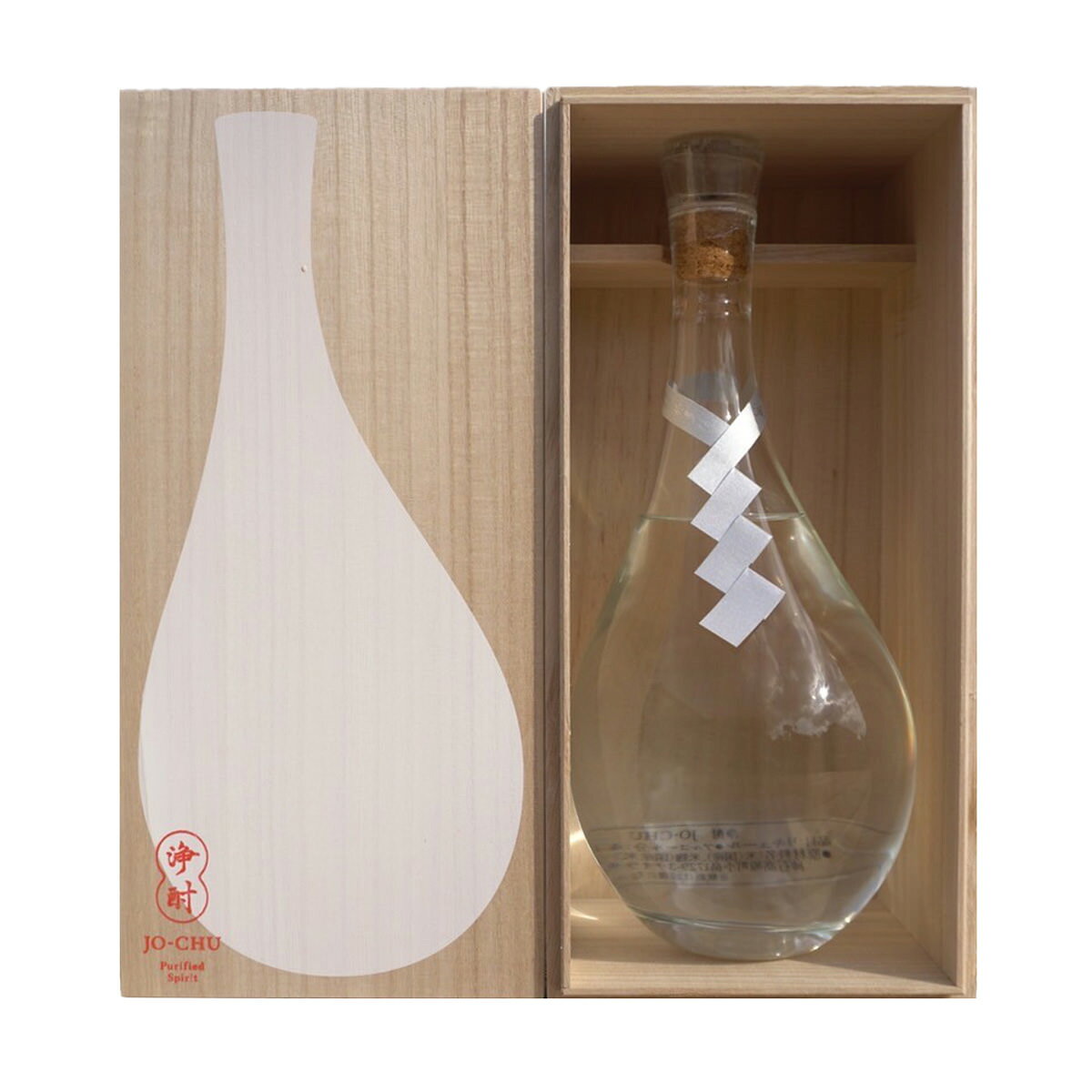 産直お取り寄せNセレクトの浄酎 Purified Spirit 銀紙垂 710ml 桐箱入 リキュール 日本酒 お取り寄せ 純米酒 和酒 アルコール飲料 酒 低温浄溜｜アングル2