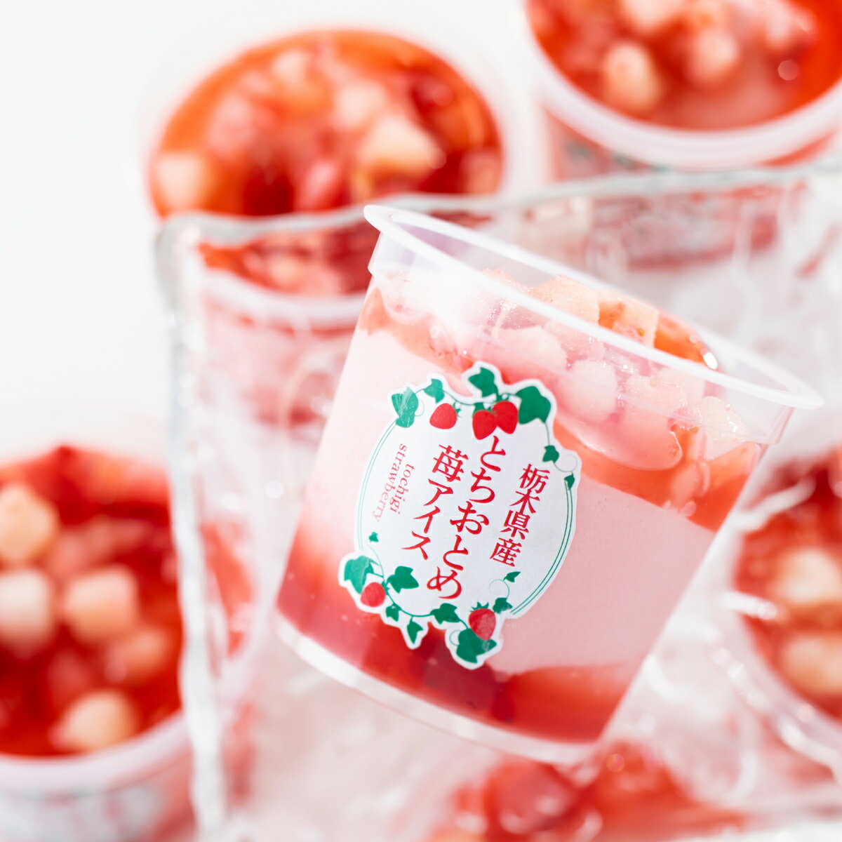 とちおとめ 苺アイス 6個 アイスクリーム 洋菓子 ストロベリー スイーツ いちご 冷たいスイーツ おやつ デザート 苺 栃木県産 アイス ご当地スイーツ お取り寄せスイーツ【離島 お届け不可】のサムネイル