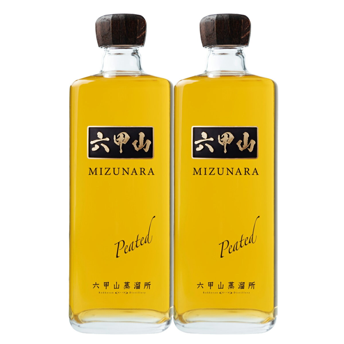 六甲山ピュアモルトウイスキー ミズナラ ピーテッド 42度 2本セット ウイスキー お酒 六甲山 天然水 ウィスキー 国産ウイスキー