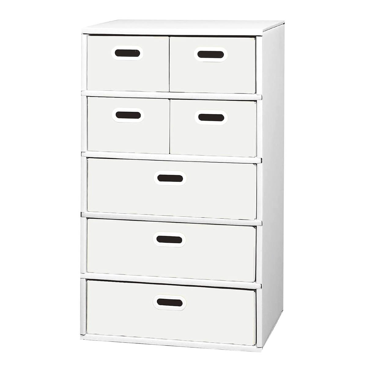 段ボール製整理タンス ホワイトチェスト 5段 チェスト 白 家具 衣装ケース 棚 ダンボール タンス 収納 整理タンス 収納ボックス 収納ケース