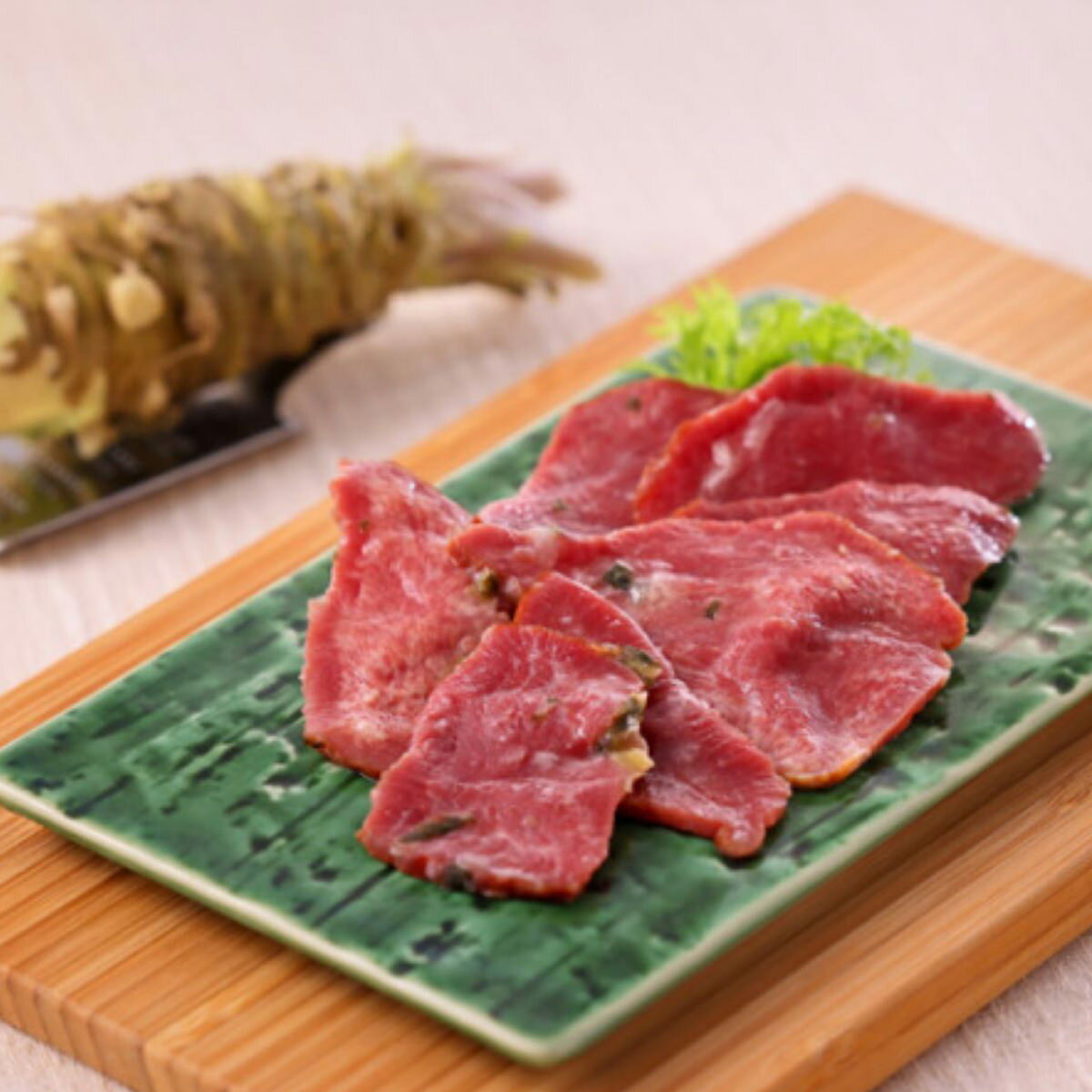 利久 牛たんスモークスライス わさび味 4個セット 100g×4 牛ホルモン 仙台名物 牛タン お取り寄せ 牛たん燻製 おつまみ スモーク牛タン ワサビ味のサムネイル
