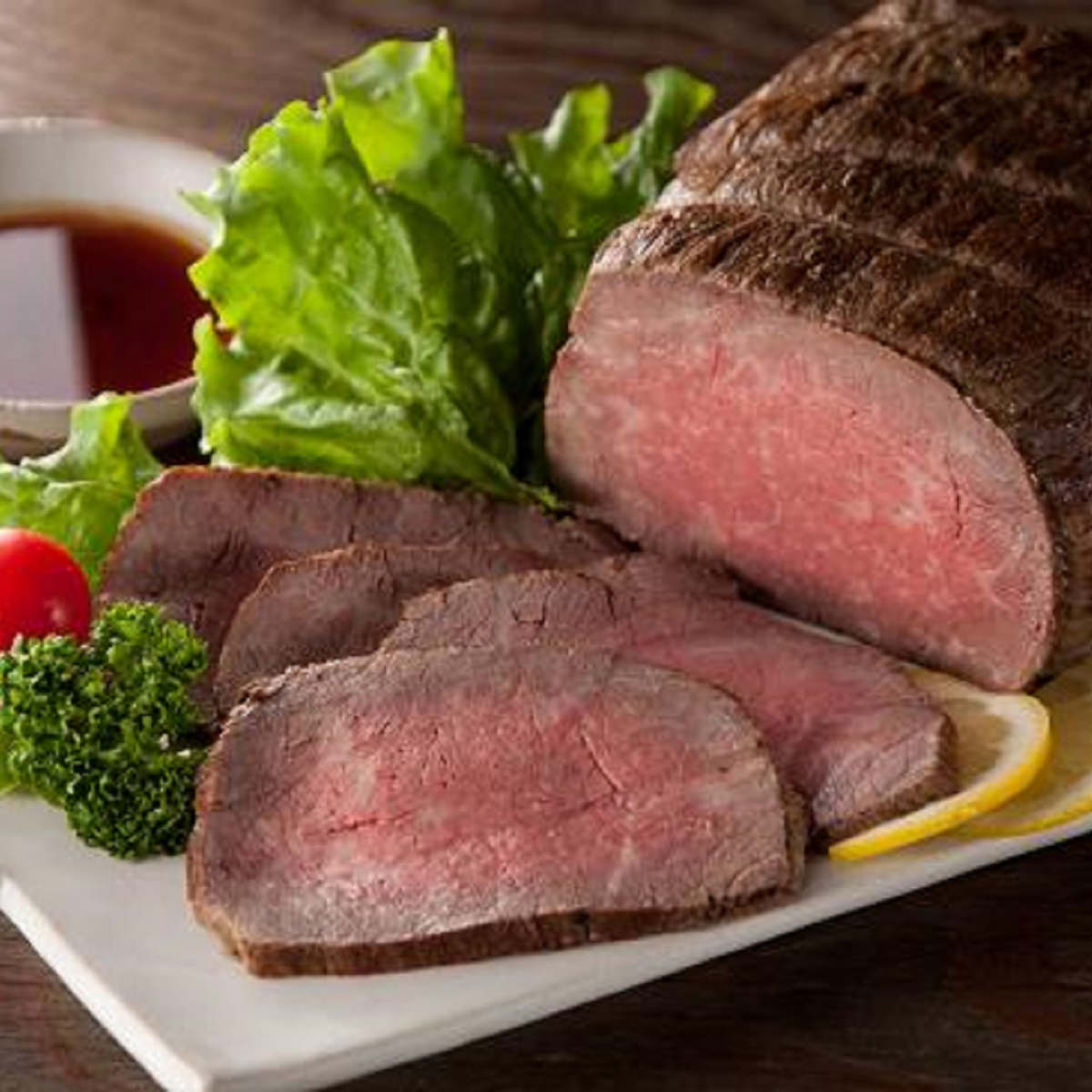 千屋源 黒毛和牛 塩釜焼 ローストビーフ ぽん酢醤油 詰め合わせ 和牛もも肉ローストビーフ ぽん酢醤油 肉惣菜 和牛 お取り寄せ 肉料理