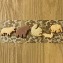 TABLES アニマルクッキー 陸の動物 BROWN缶 クッキー 詰め合わせ 洋菓子 スイーツ 焼菓子 デザート 可愛い クッキー缶 かわいい 焼き菓子 おやつ