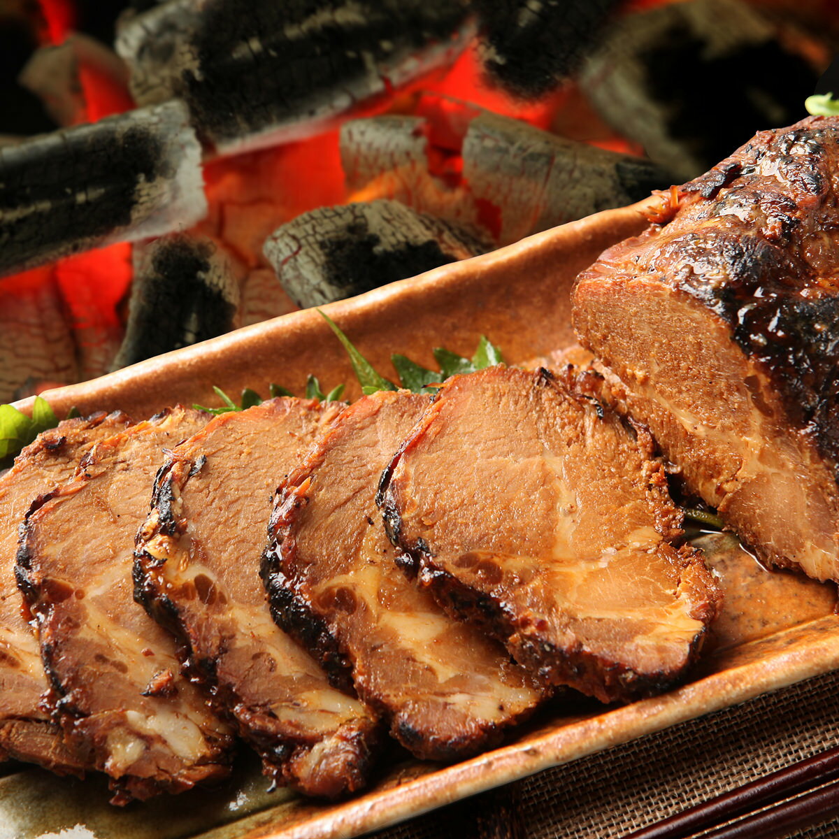 御嵩屋 炭火焼豚 2本入 ギフトセット チャーシュー 肉惣菜 冷蔵 焼き豚 お取り寄せ...