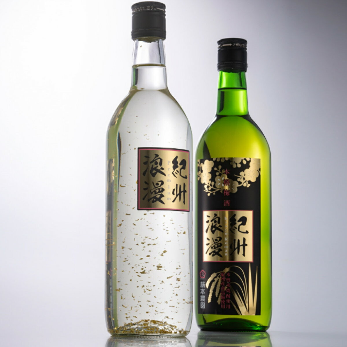 本格 梅酒 紀州浪漫 プレミアム紀州浪漫 2本入 飲み比べ リキュール うめ酒 お取り寄せ 和歌山 紀州産 南高梅 みなべ町 筋本農園 アルコール飲料