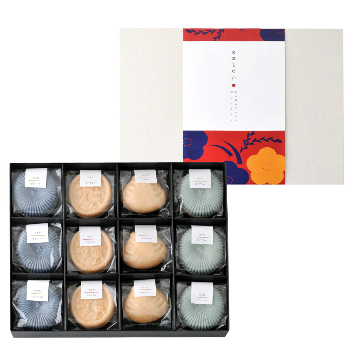 カナザワファクトリー 金澤もなか 即席汁物 ギフトセット みそ汁2種 お吸物2種 計12個 味噌汁 もなか お湯を注ぐだけ お吸い物 最中