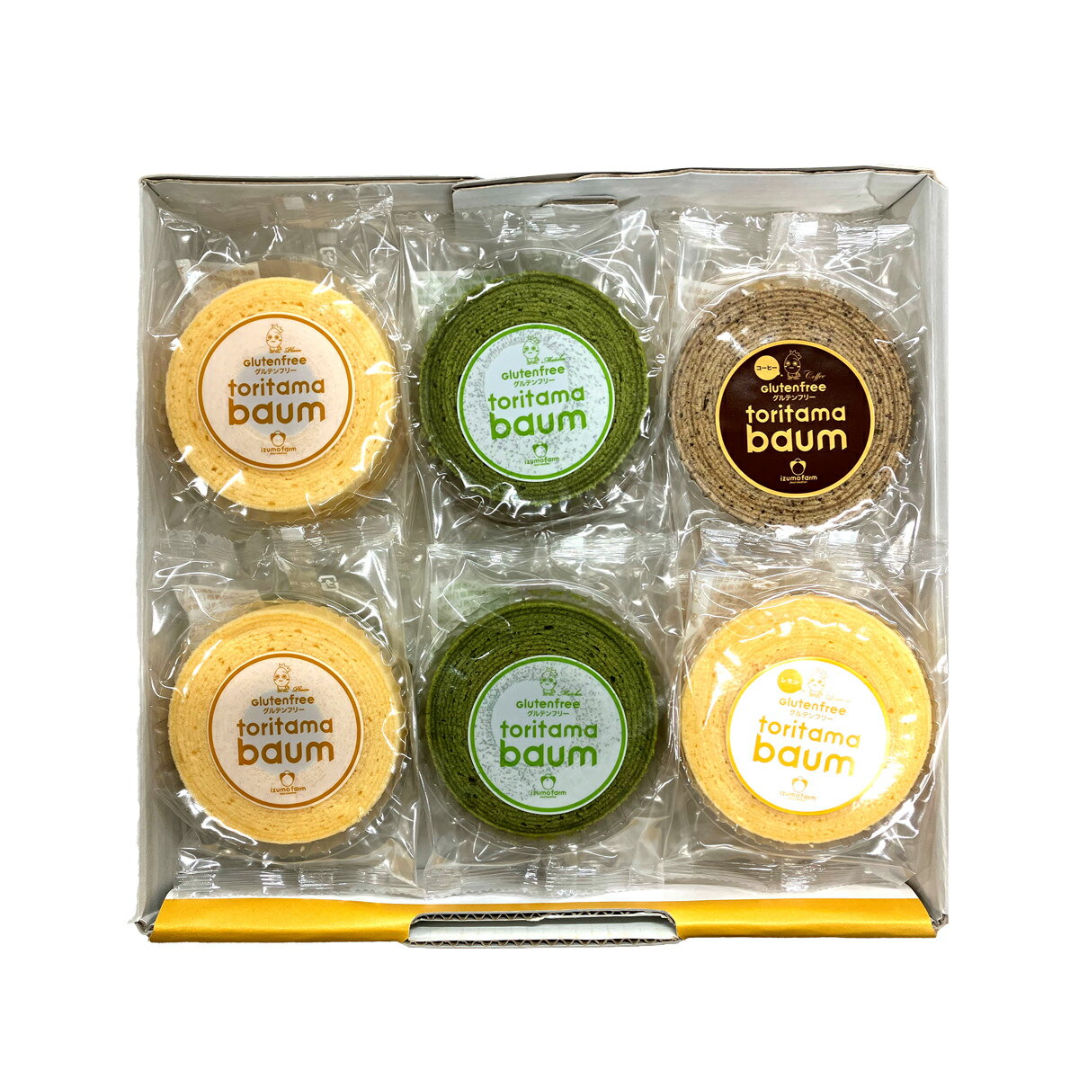 徳地とりたまの里 グルテンフリー とりたまバウム 詰め合わせ 4種計12個 米粉 バウムクーヘン 個包装 スイーツ 焼菓子 ギフト