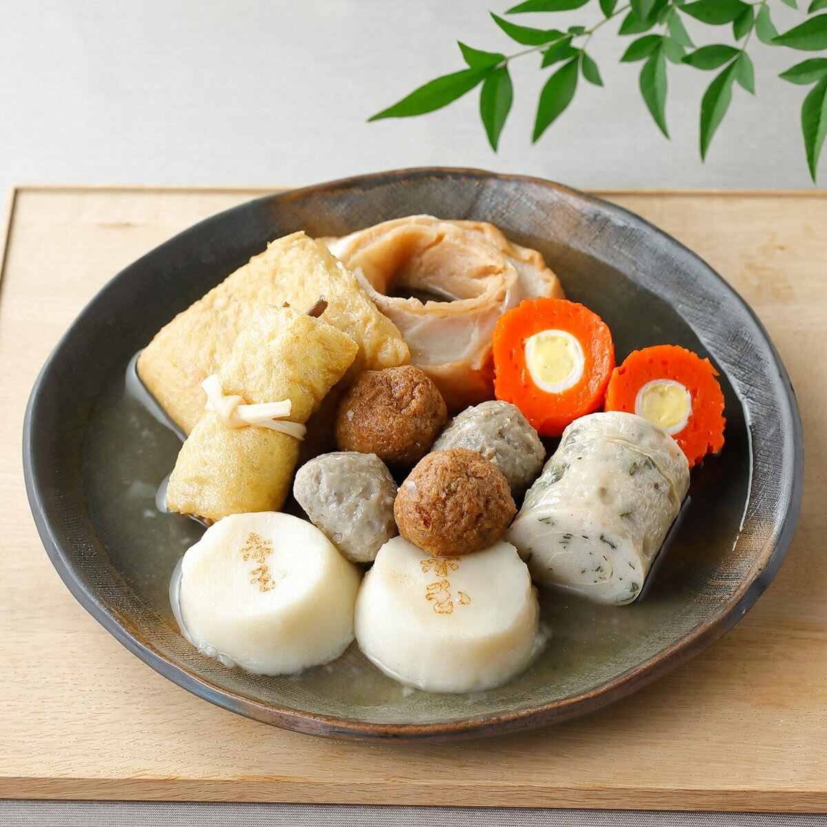 金澤おでん8種 牛すじ煮込 醤油 味噌 詰め合わせ 肉団子 信田巻 車麩 金時草湯葉巻 肉いなり 他 おでん 冷凍食品 あたためるだけ 赤玉本店 金沢おでん