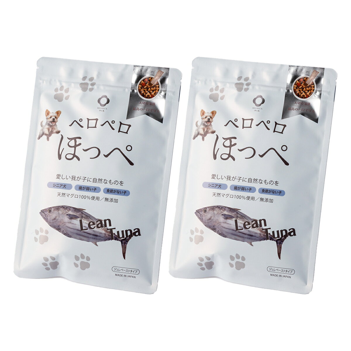 ドッグフード 天然まぐろ 無添加トッピング ペロペロほっぺ 7本入り 計2袋 ペットフード 国産 犬用栄養補助食品 ジュレ ペースト ポスト投函便 nipponselect-10200842 産直お取り寄せNセレクト サンプル画像2