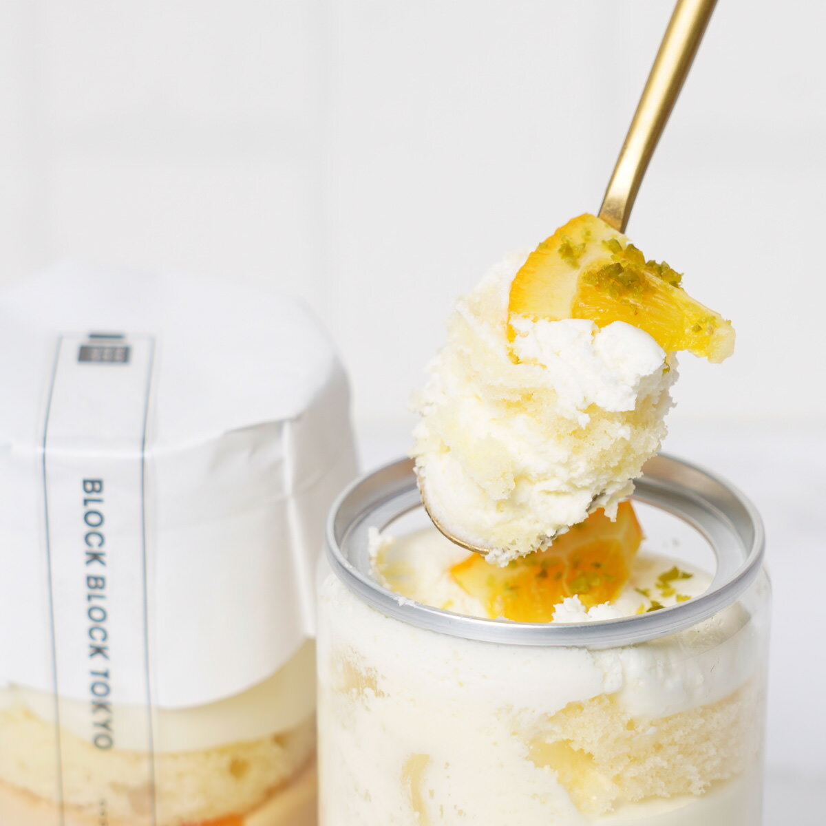 バスクレアチーズケーキ缶 オレンジ 4個 スイーツ 冷凍 チーズケーキ 洋菓子 デザート