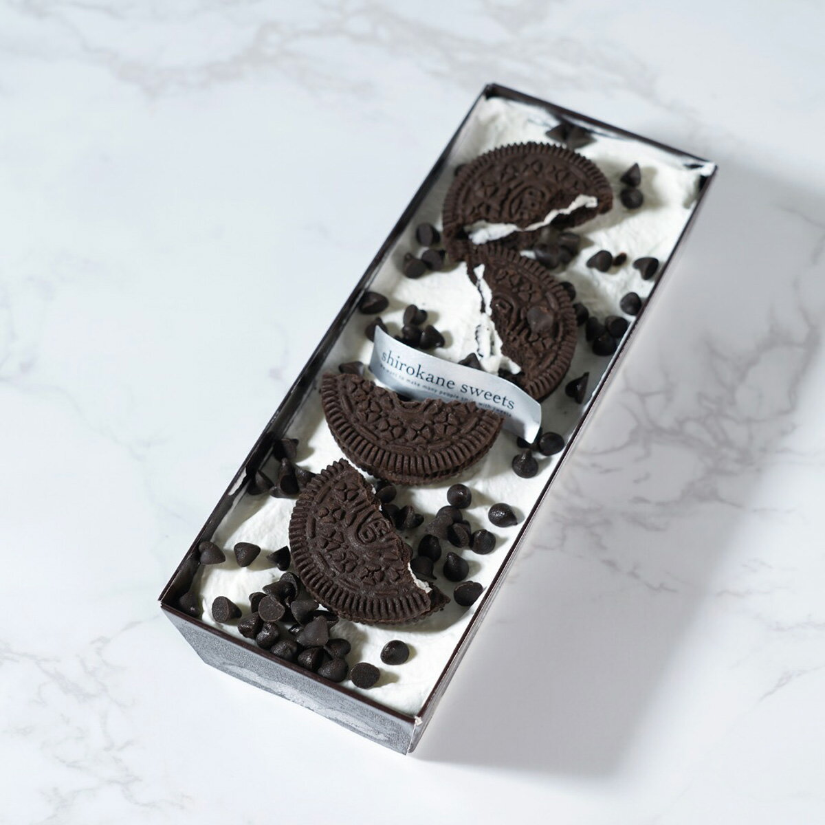白金プレミアム手作りアイスクリームケーキ クッキー＆クリーム スイーツ デザート アイスケーキ 洋菓子 ケーキ