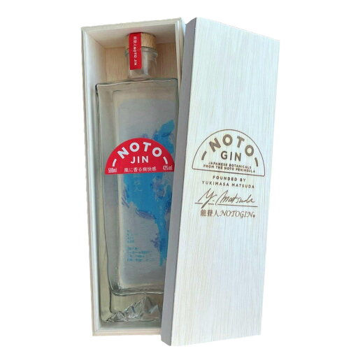 のとジン スピリッツ 木箱入 ギフト 500ml 瓶 ジン お酒 洋酒 スピリッツ アルコール飲料
