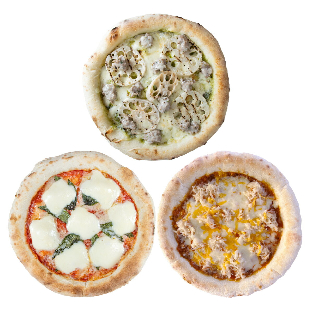 金沢ピザ工房 森山ナポリ 冷凍ピザ 食べ比べセット 3種詰め合わせ ピザ 冷凍 窯焼きピザ マルゲリータ