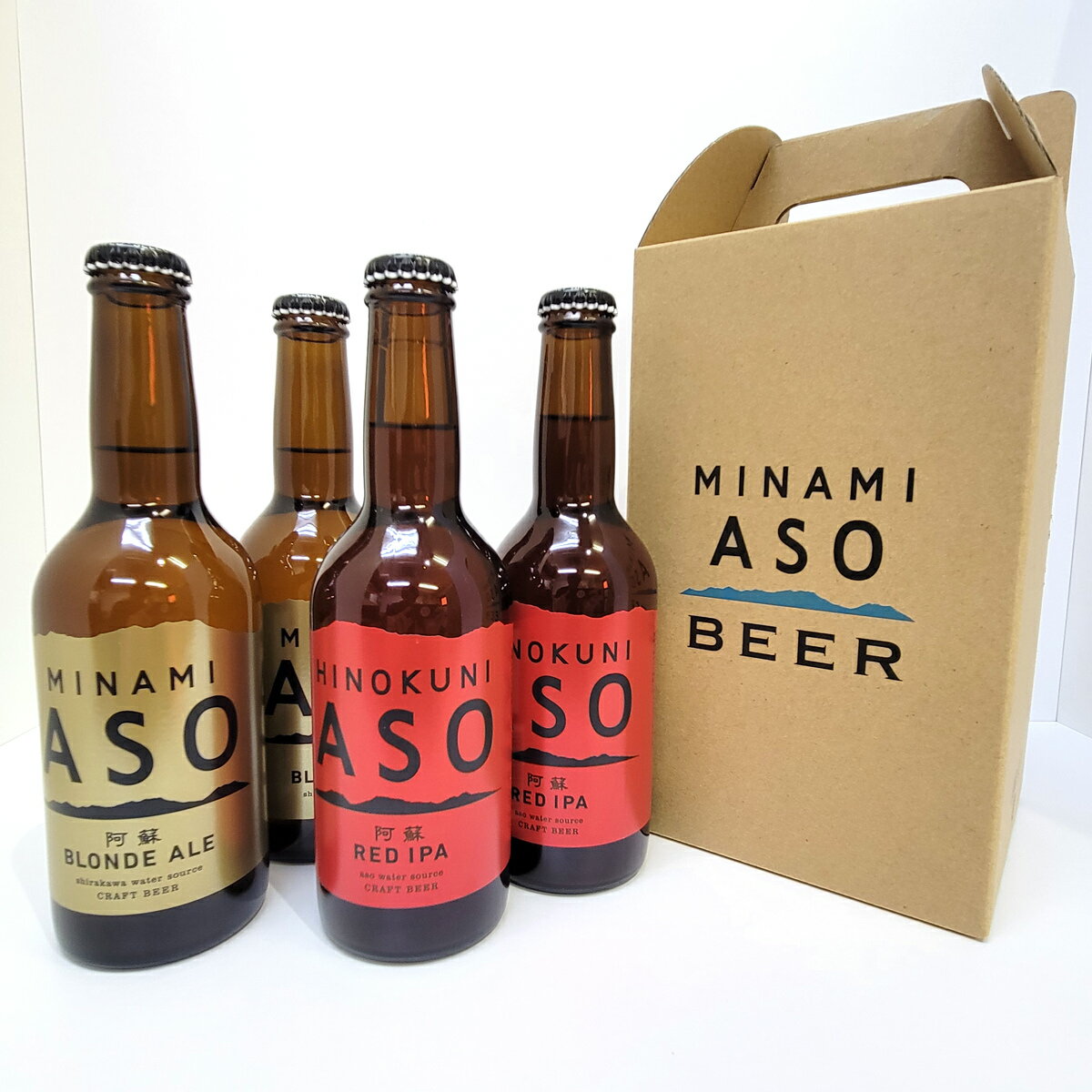 みなみ阿蘇ビール クラフトビール 飲み比べ ギフトセット 2種計4本 詰め合わせ ご当地ビール 熊本 ブロンドエール ペールエール