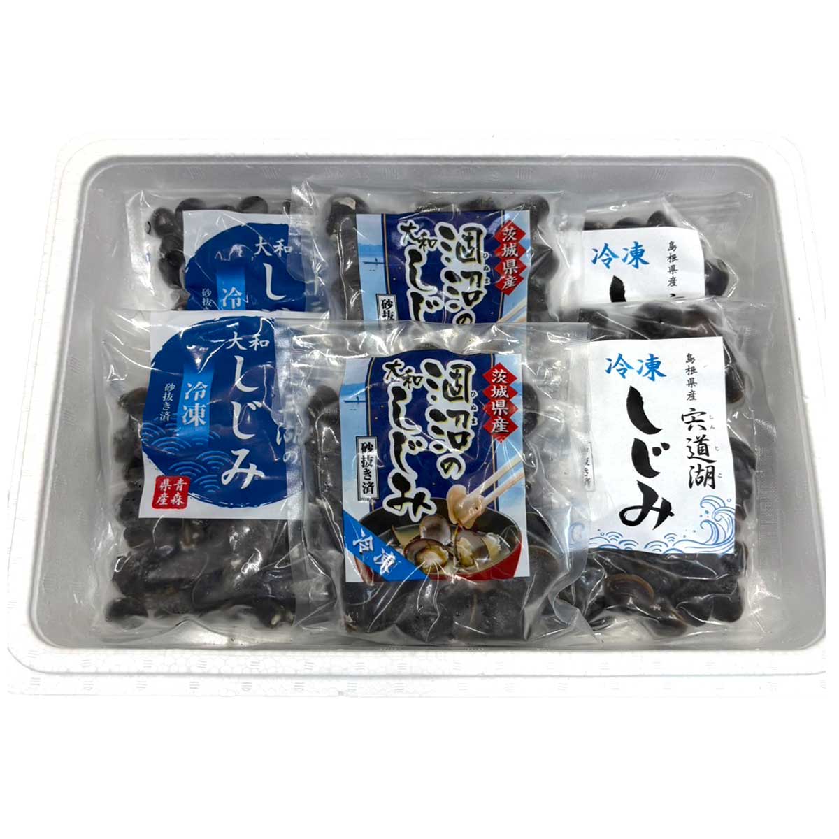 楽市 冷凍しじみ 詰め合わせ 三大産地 食べ比べセット 3種 計6袋入 しじみ 砂抜き...