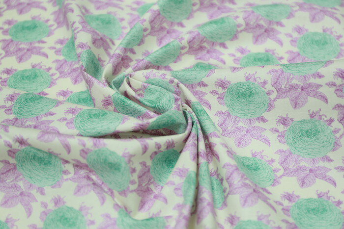 【ティルダ ファブリック/Tilda】Tilda W110 Grandma's Rose 100037 Lilac