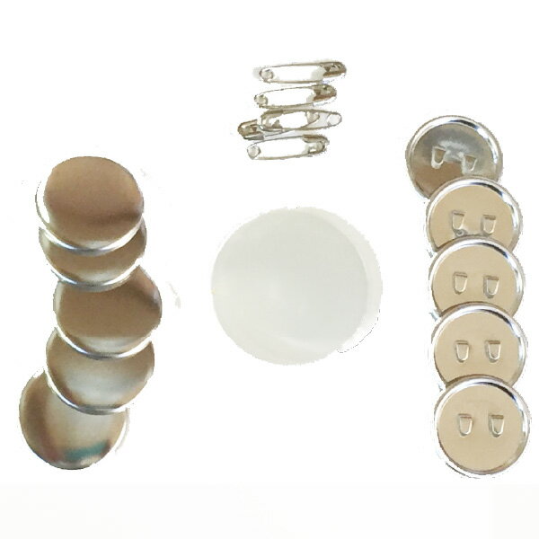 缶バッジ マシン 用 パーツ 部品 25mm 安全ピン 50 個業務用 卸値 お試し パック【 ニプリ ・ nipuri 】