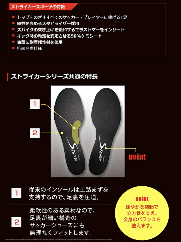 ※プロ用 【楽天1位】【薄型タイプ】 BMZ ストライカー スポーツ SP 黒黄 《正規品》 人気 サッカー 用 インソール 公式試合使用モデル Jリーグ スパイク シューズ フットサル スピード 中敷き 衝撃吸収 アーチサポート 疲れ軽減 足底筋膜炎 o脚 扁平足 膝痛 腰痛 メンズセール サッカー 用品 セール