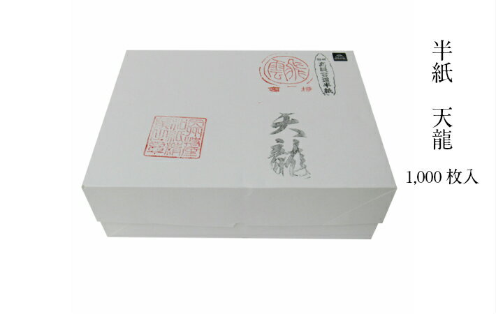 書道用紙 紙 半紙 天龍 1000枚 漢字 書道半紙 習字 子ども向き 大人向き