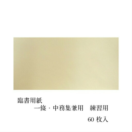 書道 紙 古筆臨書 臨書用紙 一條・中務集兼用 古筆用 練習用 60枚入 かな 習字 書道 書道 紙 古筆臨書 臨書用紙 一條・中務集兼用 古筆用 練習用 60枚入 かな 習字 書道