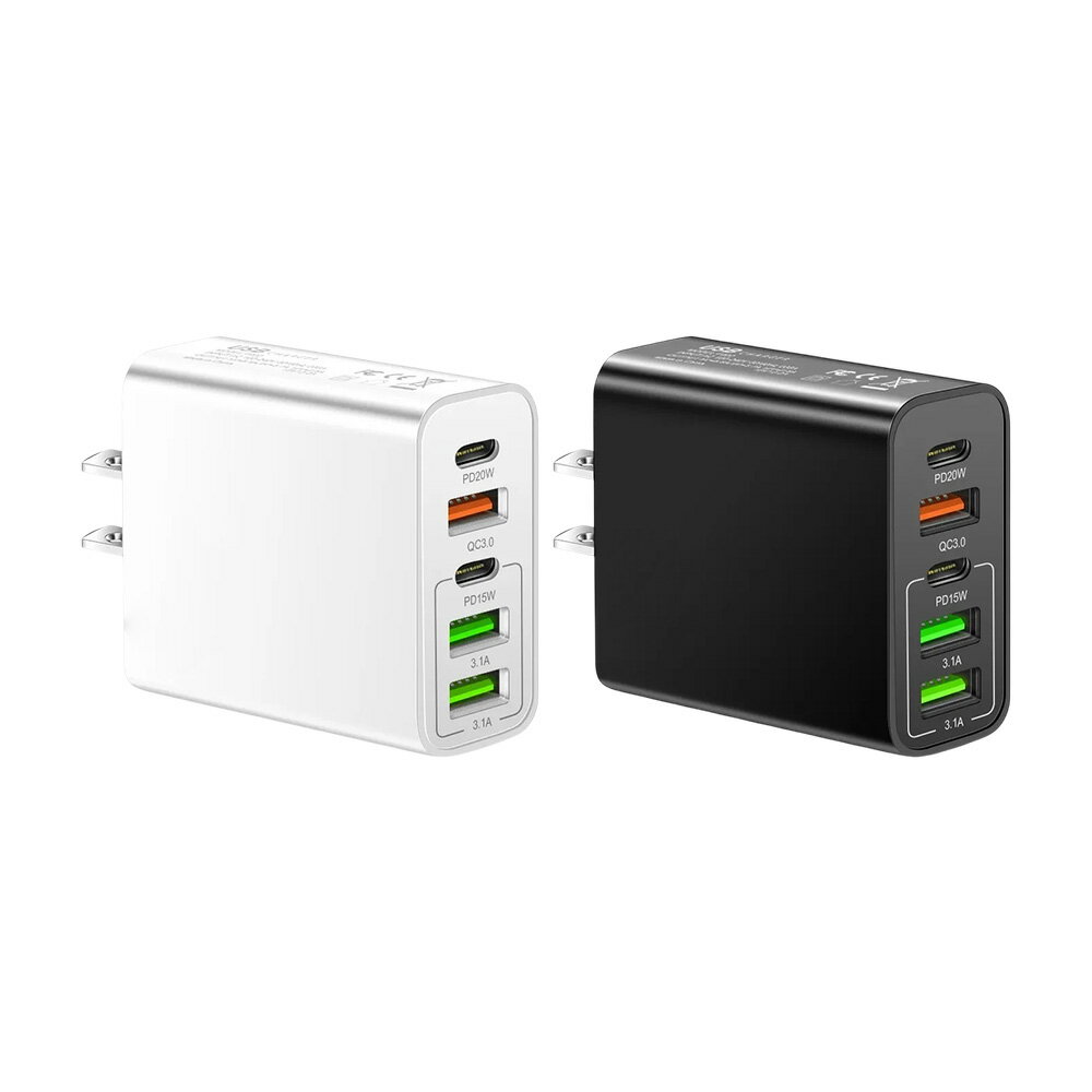 タイプC USB コンセント 急速充電器 20W ACアダプター 5ポート USB x3 タイプc x2 type-C QC3.0 PD iPhone/iPad/Android/MacBook/タブレット 送料無料