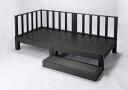 人口木縁台 本体ブラック×2 サイドパネルブラック×1 コーナーパネルブラック×1 ステップブラック×1 家具 インテリア 4573321192779 HP-900-2SCB(BK) 送料無料 (※北海道、沖縄・離島は発送不可)