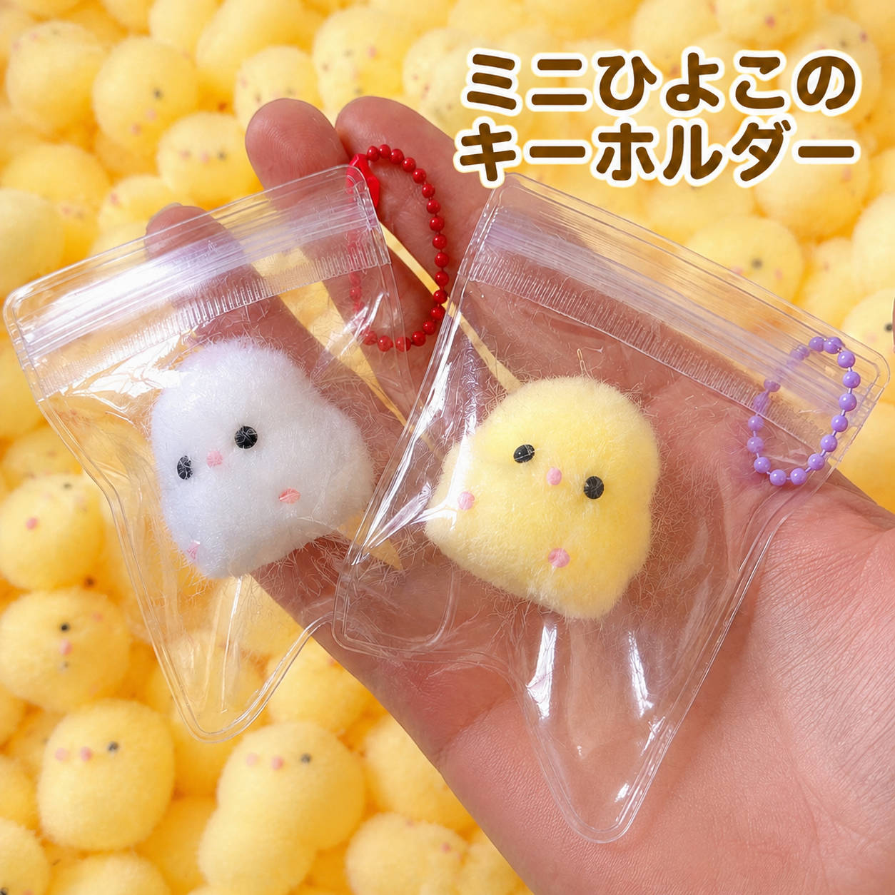 Rakuten - ひよこ スクイーズ おもちゃ キーホルダー 低反発 やわらか 癒し ストレス解消 かわいい ぷにぷに もちもち ミニサイズ バッグチャーム ストラップ プレゼント ギフト 子供 大人 推し活 グッズ 文房具 雑貨 リフレッシュ 送料無料