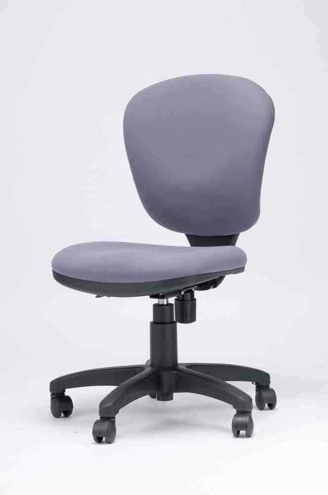 モールドウレタンスタンダードチェア オフィスチェア OAチェア 事務イス 社員用 ローバック ロータイプ 360度回転 コンパクト 布張り 送料無料 グレーグレー (※北海道、沖縄・離島は発送不可) [2]