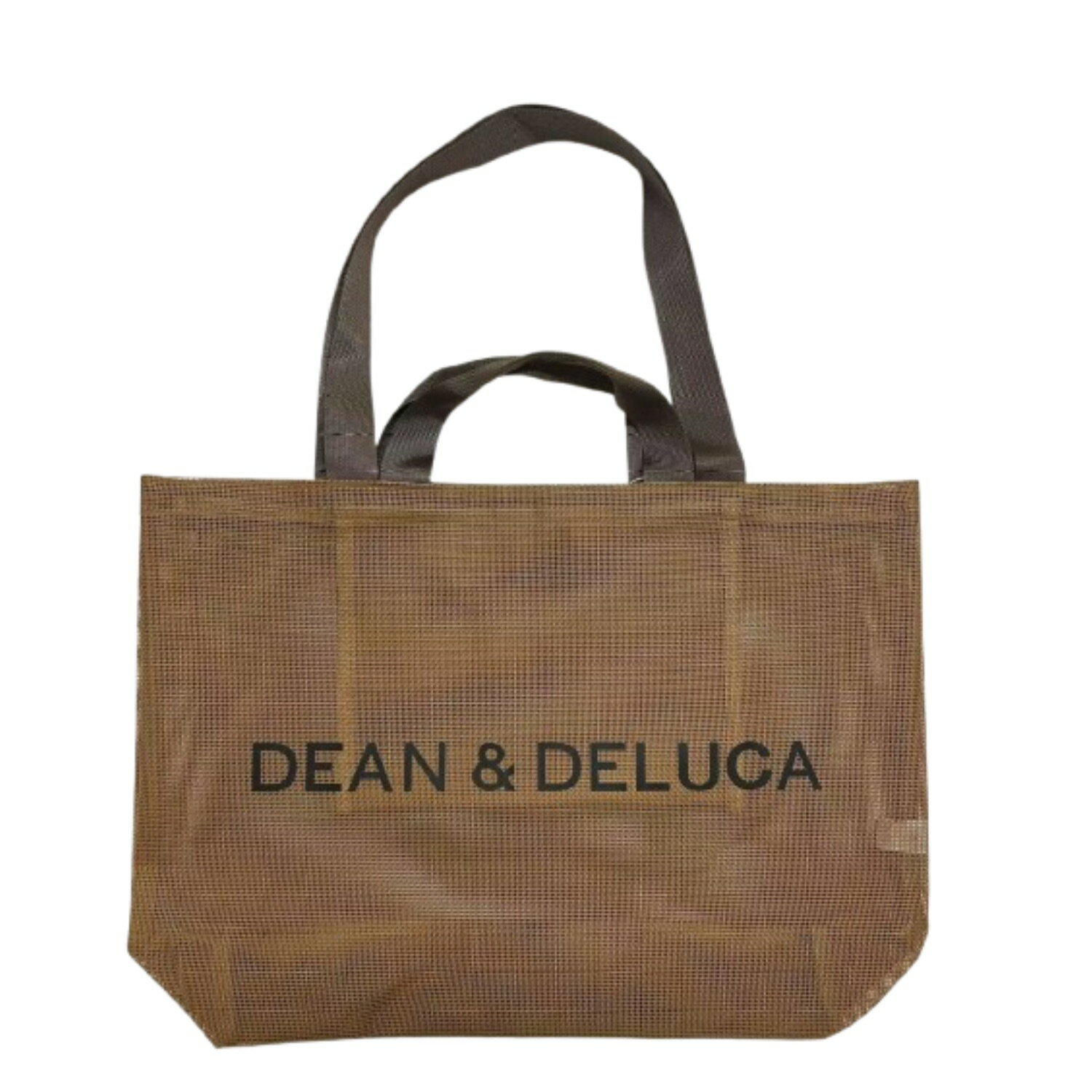 メッシュトートバッグ ディーン ＆ デルーカ DEAN & DELUCA メッシュバッグ トートバッグ ショッピングバッグ エコバッグ ビーチバッグ 買い物 お出かけ 海 プール 温泉 お風呂 ジム 旅行 Lサイズ ゴールド 並行輸入品のサムネイル
