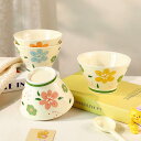 【送料無料花柄茶碗4枚セット】花柄茶碗 どんぶり そば猪口 汁椀 480ml磁器 ご飯 スープボウル シンプル カラバリ レンジOK 食洗器対応 アウトレット 訳あり 業務用 普段使い