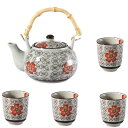 【送料無料急須と湯呑セット】急須 (800ml) 茶こし付き 湯呑(200ml)2個OR 4個【和食器 アウトレット 訳あり 丈夫 大きい レンジOK 業務用 普段使い シンプル 花柄 カラバリ 土瓶 ポット】