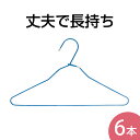 洗濯ハンガーワイヤーハンガー【6本組】（ ハンガー 物干しハンガー スチール 金属 ワイヤー ） ニシダ直販