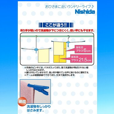 あす楽 送料無料【丈夫】洗濯 パラソルハンガー【ステンレスより軽い!スチール製アーム】デカパラ20プレミアムタコ足 ニシダ タオル干し 洗濯ハンガー 物干しハンガー 金属 回転 傘 タオル オムツ 丈夫 物干し 関西 たこ タコ ) ニシダ直販