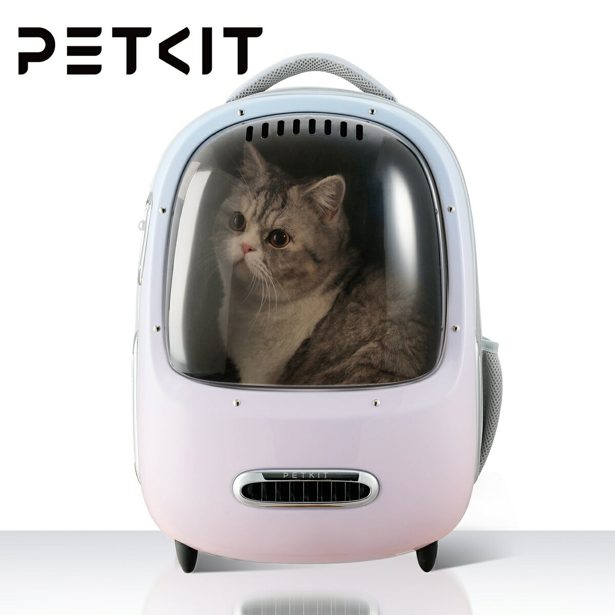 PETKIT キャリーバッグ 猫 小型犬用 宇宙船 キャリー リュック 猫バッグ 通気 飛び出し防止機能を備え おしゃれ ライト付き 人間工学 取り外し可能なデザイン お出かけ 旅行 散歩 軽量(ピンク色) 猫 小型犬用　人間工学　飛び出し防止機能　ライト付き　取り外し可能なデザイン 色　　　　 ： ピンクブランド　 ： Petkit商品の寸法 ： 33L x 30W x 45H cm材質 ： ABS,PC商品の重量 ： 1.5kg適用対象 ： 8kgまで【優れた通気性】キャリーの横にスマート換気ファンがついて、外から強さを調整できるタッチ式のボタンがあり、場合やニーズに合わせて調整可能です。また、正面と側面には換気口も備え、暑い時でも中には蒸し暑くなく、ペットちゃんは自由に呼吸することができます【快適な背負い心地】人間工学に基づきデザインされ、程よい硬さのパッドを内蔵し、広幅のメッシュショルダーストラップに加えて、背や肩にかける負担を軽減し、一日かけても疲れません。さらに、背面は高密度のパールウールおよびメッシュ素材を採用し、柔らかさや通気性を兼ねて、やさしい肌触りを実感できます【ライト内蔵】サイズ大きいな透明窓口がデザインされ、外からペットちゃんの状況がはっきり見え、また、ペットちゃんも外の景色も見えるのでお互いに外出を楽しめます。さらに、キャリーの内にライトが内蔵され、夜や暗い場所でもペットの様子を確認でき、より安心してご使用いただけます【広い空間】33×30×45cmのサイズより仕上がり、ペットの出入りが楽々とともに、窮屈なく快適な空間を提供できます。また、かばんの横にポケットが設置され、内側からUSB ケーブルが伸び、携帯の充電や猫ちゃんを連れて出かける時餌やおやつとかを持たれるのに便利です【商品仕様】本体サイズ: 33×30×45cm 素材: ABS樹脂、ポリエステル 耐荷重: 8KG。猫、小型犬、うさぎなどの小型ペットに適用します。お出かけ、散歩、旅行、通院、出張、防災、引越、乗車、外出時など持ち運びしやすく幅広く活躍します【ご注意】：本製品は、モバイルバッテリを含まれておりません。ファンとライトを使用する場合、モバイルバッテリをご準備ください。ご承知のほど宜しくお願い致します。 10